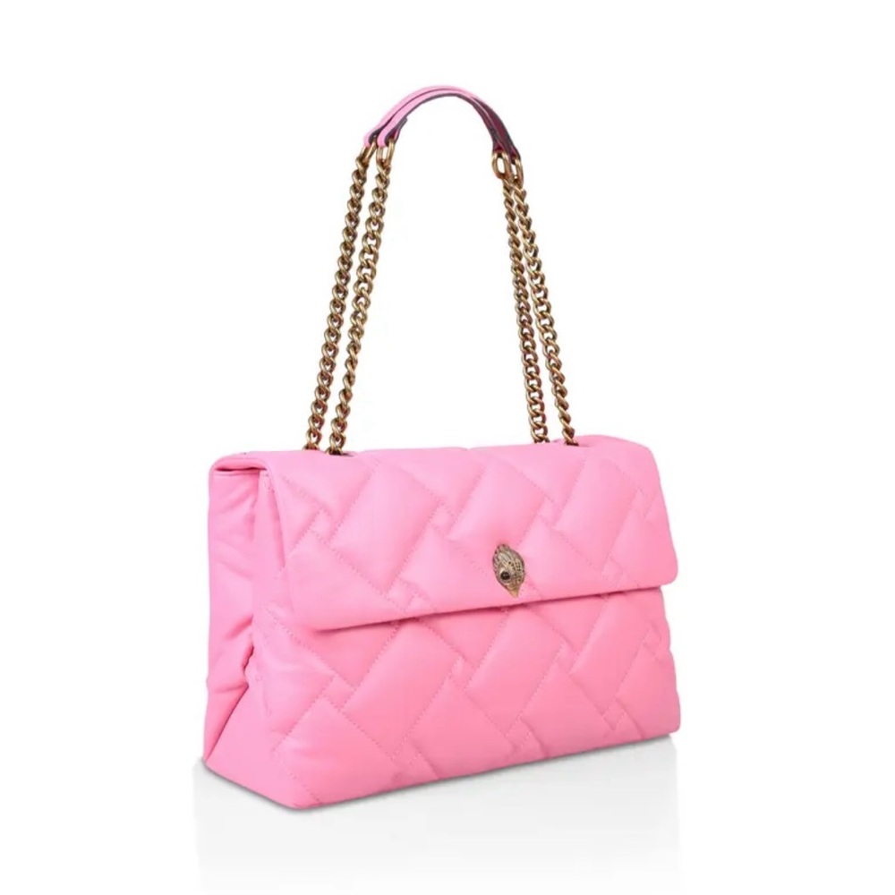 Kurt Geiger XL Teal Quilted Shoulder Bag - Picture 3 of 5